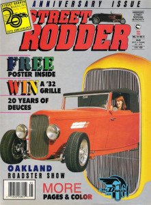 STREET RODDER 1992 MAY - DEUCE SPECIAL, JAG E-BRAKE, DROP A 32 HEADLIGHT BAR